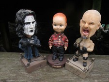 Bobblehead LOT Goldberg, Sting, & Buddy Lee All very rough for parts AS IS 