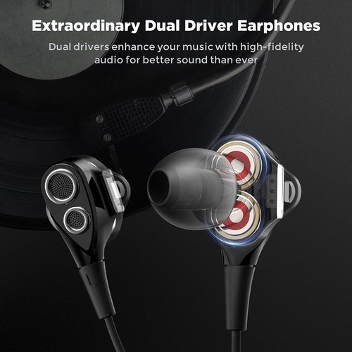 VAVA VA-EP003 MOOV-11, 3.5mm Headphones w/Dual Drivers, High-fidelity Earphones - Picture 7 of 8