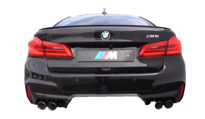 BMW G30 5er Lackiert Glanz Schwarz 18 -2022 M5 Style Kofferraum Lippe Spoiler