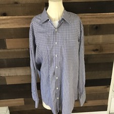 Peter Millar plaid dress shirt XL 100 Cotton Button Down Long Sleeve