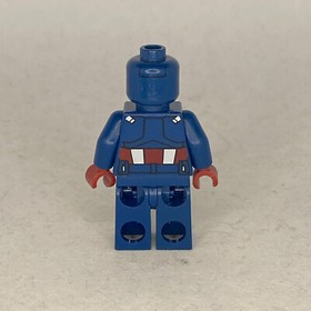Captain America minifigure dark blue suit LEGO Marvel The Avengers 6865
