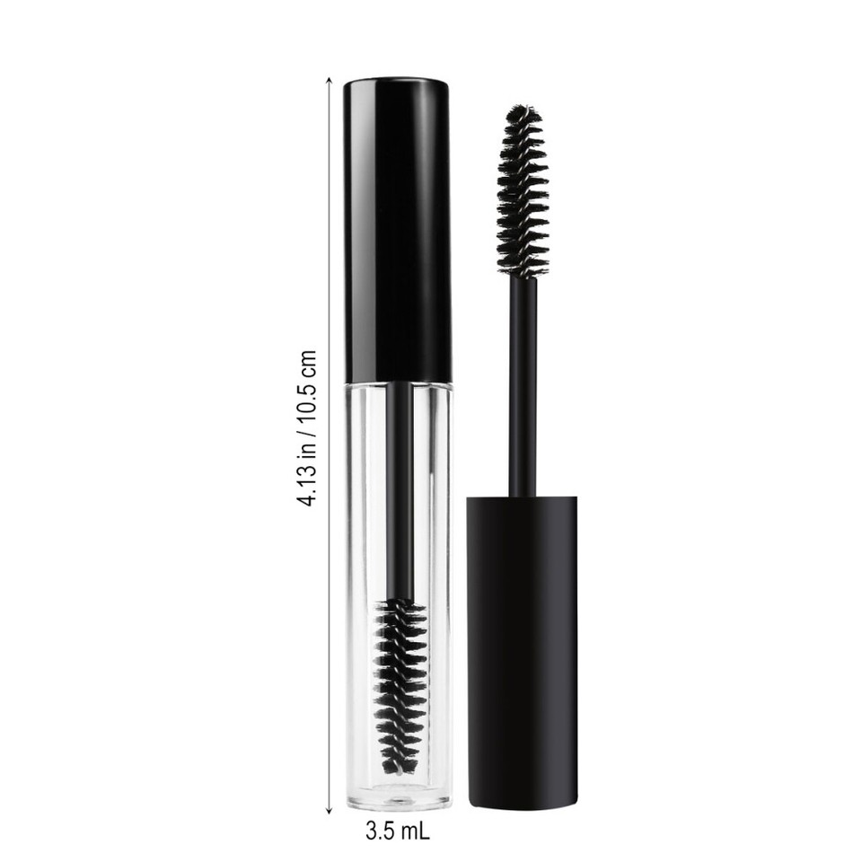 SOLUSTRE Leere Mascara-Fläschchen – 2 Stück Mit Pinsel & Trichter | Für Wimpernserum Oder Öl, Praktisch Unterwegs