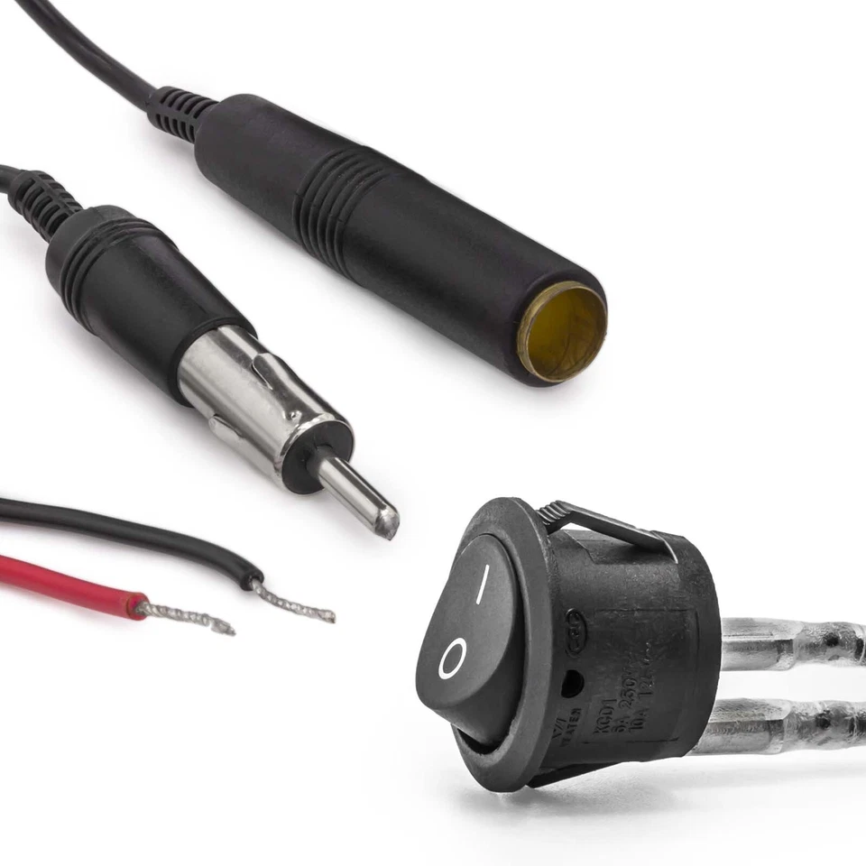 FM Modulator Stereo MP3 Auto Antenne Kabel car radio Cinch AUX Adapter Universal - Bild 3 von 3