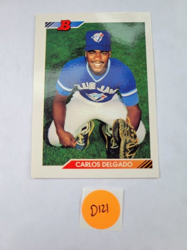  CARLOS DELGADO ROOKIE CARD 1992 Bowman TORONTO BLUE JAYS BASEBALL RC 