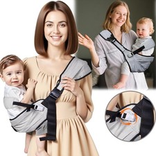 Baby Carrier Sling Adjustable Toddler Carrier Sling w/ Waist Belt for 25-60 lbs