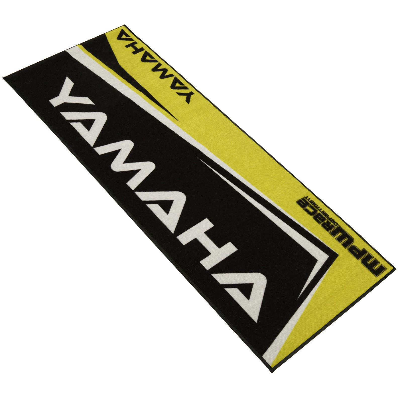 MPW Race Dept Non-slip 200x75cm Motorcycle Workshop Mat Yamaha in Yellow