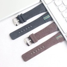 For Gucci YA114-2/071 Quality Waterproof Silicone Rubber Watch Band Straps Mens