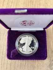 1986-S Silver American Eagle, 1 oz. Proof/Proof, in Case & COA First Edition from 1986