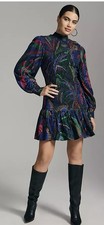NWOT Farm Rio Amazonia Night Mini Dress L Multicolored