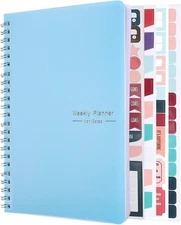 Undated Weekly Planner with Habit Tracker, 52 Weeks To Do List Notebook A5 Weekl