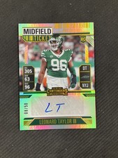 2024 Panini Contenders #156 Leonard Taylor III Rookie Auto Midfield Ticket /50
