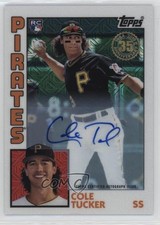 2019 Update Silver Pack 1984 Topps Baseball Chrome 14/149 Cole Tucker Auto hg6