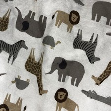 Carter's Neutral Safari Animal Fitted Crib Sheet