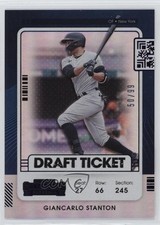 2021 Panini Contenders Draft Ticket Purple 50/99 Giancarlo Stanton #44 04br