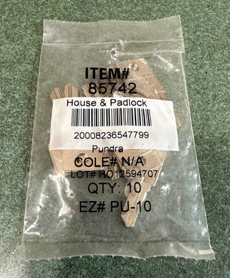 New In Bag Square Hillman Keys - House & Padlock  Item #85742 Qty 10