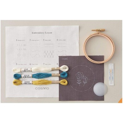 Lecien Embroidery Kit Cosmo Starter Kit (Free Stitch) No. 92001_