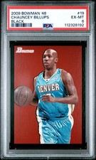 2009 BOWMAN '48 BLACK #19 CHAUNCEY BILLUPS 18/48 PSA 6