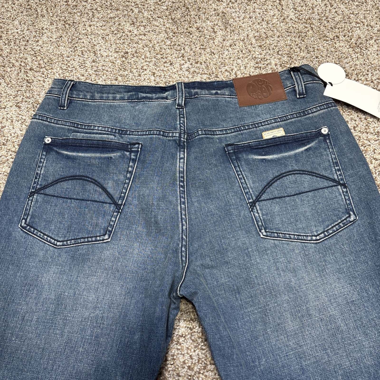 Pretty Green Jeans 36x32  Denim Burnage Regular Fit Button Fly New Fits 35 X 31 - View 20