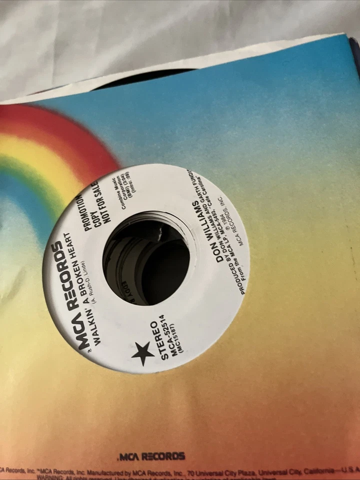 WHITE LABEL PROMO  7" 45rpm LOT: 25 Classic US records + company sleeves! #6 - Image 3 of 4