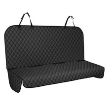 Backseat Cover for Dogs, Waterproof and Non-Slip Pet Bench Seat Medium Black