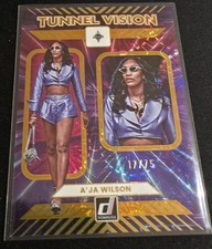 2025 Donruss WNBA Tunnel Vision A'Ja Wilson #13 /75 Orange Fireworks