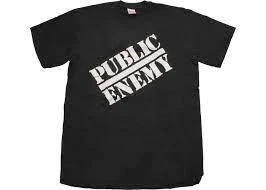 Nouveau T shirt Supreme Suprême PUBLIC ENNEMI boîte logo noir XL rare