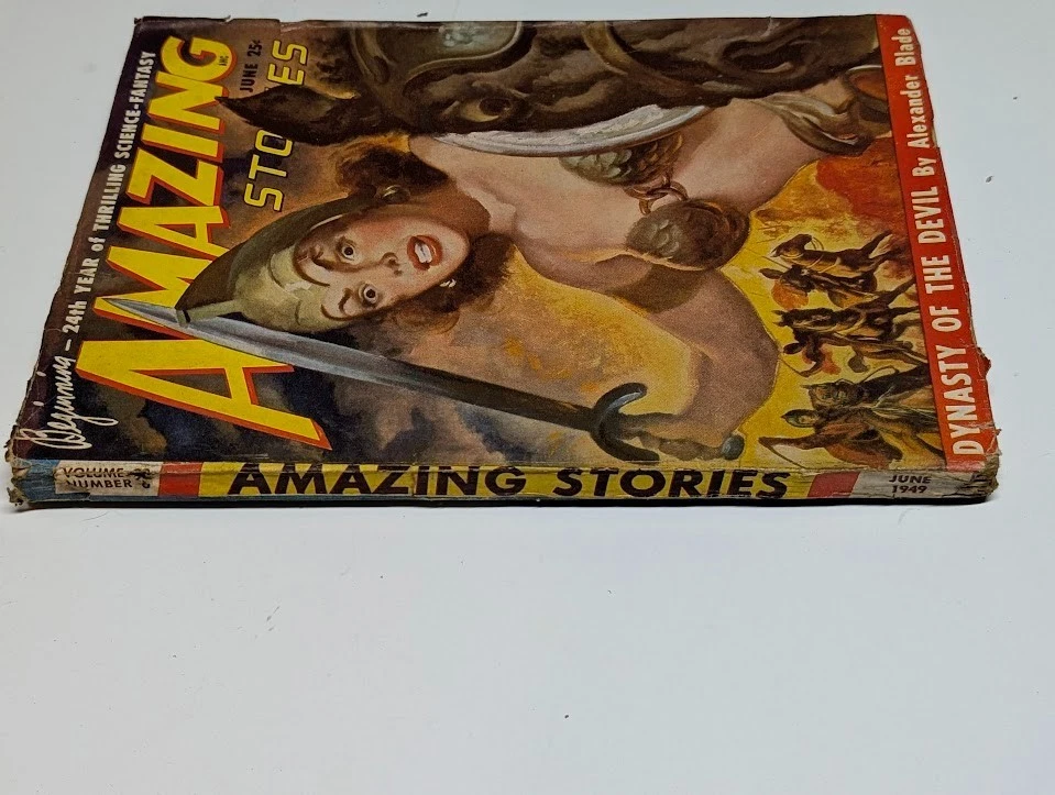 Amazing Stories June 1949 Vintage Science Fiction Pulp Magazine - Image 3 of 4