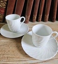 Porcellana RICHARD GINORI Collezione Ancona 2 Tazze Caffè con Piatto Tazza Nuove