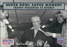 1990 Pro Set Super Bowl XXV Silver Anniversary - Art Rooney #142 (RC)