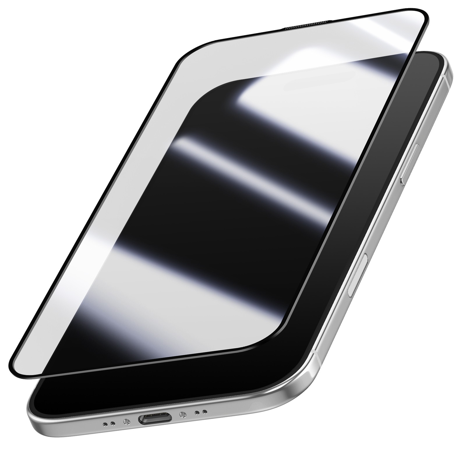 Film iPhone Air transparent bords biseautés pour une protection quotidienne anti-rayures