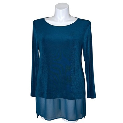 travelers chiffon hem dress Travelers Chiffon-Hem Boatneck Dress