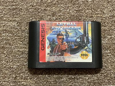 Lethal Enforcers  (Sega Genesis, 1993) Cartridge Only - Tested & Working