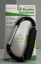 Ethan  Emma Stroller Carabiner Black Lightweight 100lb Capacity