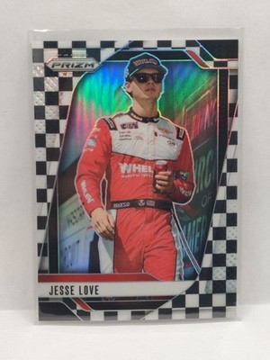 2025 Prizm Racing Jesse Love Checkered Flag Prizm 12/75 SP Champion NASCAR Card 