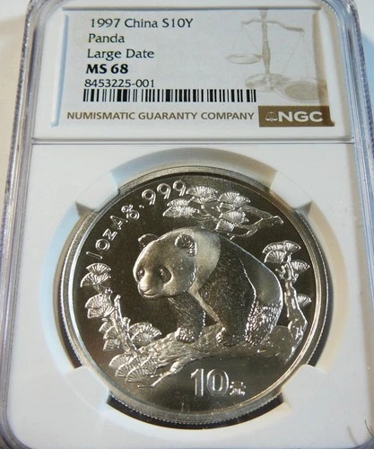 1997 Chinese Silver Panda 1 oz — photo from the most recent tracked eBay sale