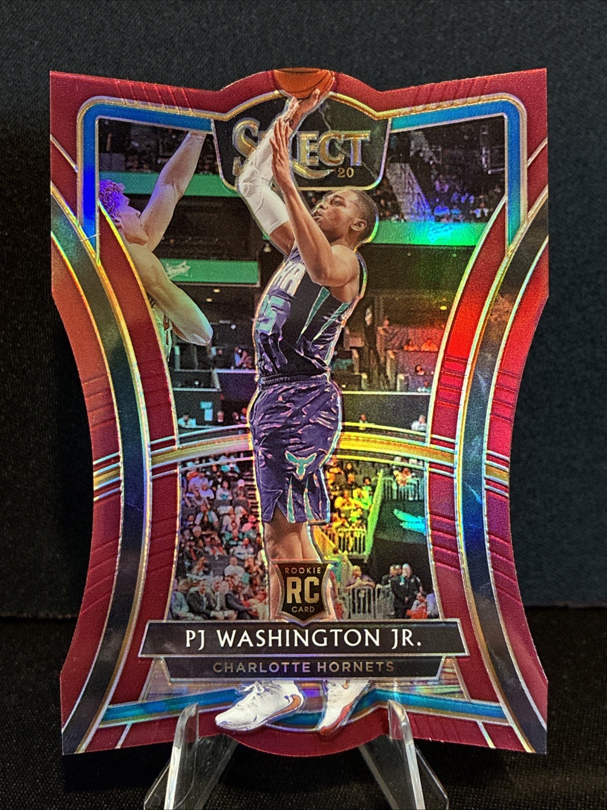 2019-20 Panini Select-PJ Washington Jr RC #127 Maroon Die-Cut Prizm 147/175