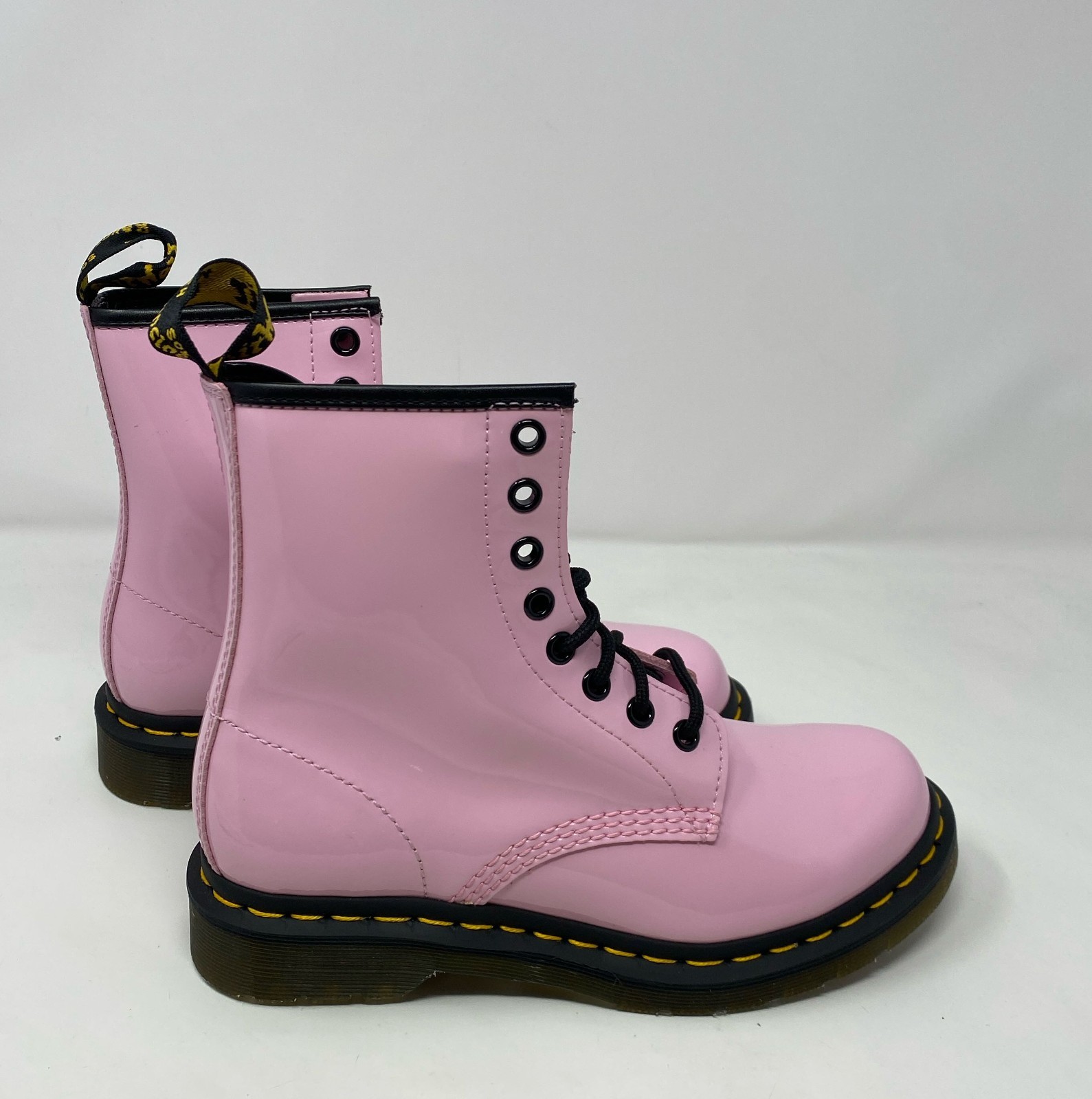 Dr. Martens 1460 Women’s Patent Lamper Boots - Pale Pink - US 6