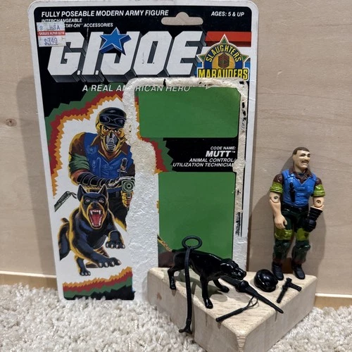 GI Joe Slaughter's Marauders Mutt Complete W File Card 1989 New O Ring