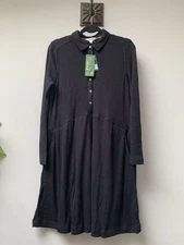 White Stuff  Everly Sparkle Jersey Dress Size UK 18 Black Silver NEW RRP £65