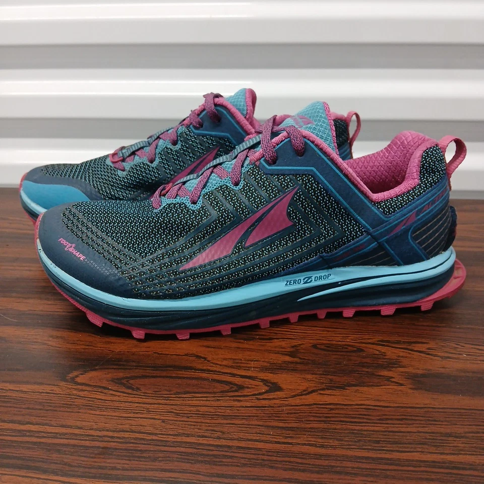 Altra Timp 1.5 Women's Size 8 Trail Running Shoes Sneakers Blue Pink NICE! - Image 3 of 4