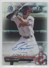 2017 Bowman Draft Chrome Pick Refractor 281/499 Ernie Clement #CDA-EC Auto 2x4