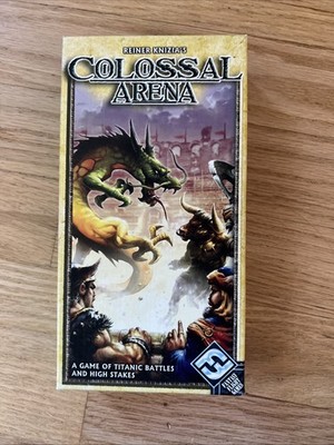 Colossal Arena Board Game Fantasy Flight Reiner Knizia Silver Line 100% Complete