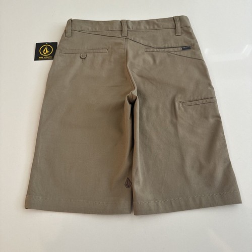 Volcom Freakin Big Boys Youth Size 26 (12) Stretch Skater Shorts School Uniform - Picture 6 of 7