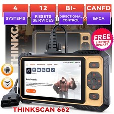 ThinkScan 662 OBD2 Scanner ABS SRS Code Reader Check Engine Car Diagnostic Tool
