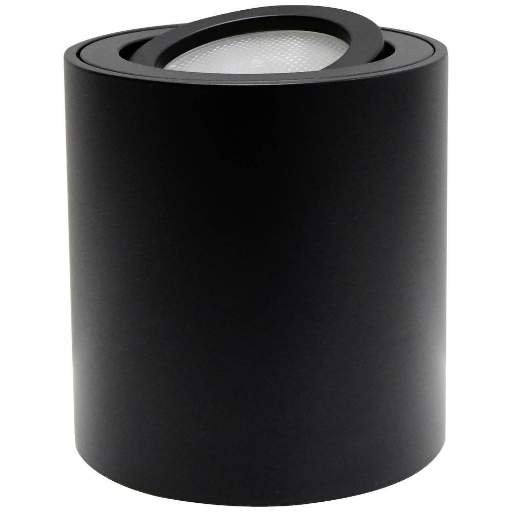 Spot en saillie GU10 noir Megatron Decoclic corps aluminium minimaliste