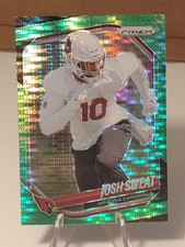 2025 Panini Prizm - Josh Sweat #4 Neon Green Pulsar Prizm