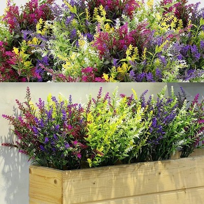Künstliche Lavendel Blumen UV-beständig für Tischdekoration Blumenarrangements