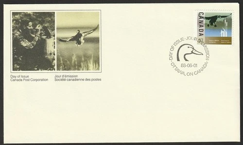 Canada #1204, Wildlife Conservation, Duck, Official First Day Cover, FDC 1988