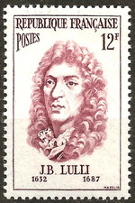 TIMBRE FRANCE 1956  N° 1083** JEAN-BAPTISTE LULLI (pl)