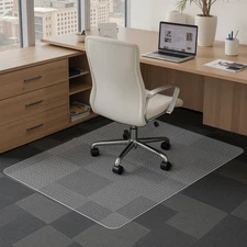 Uimoso Chair Mat 60 x 46-inch Office Carpet Protector Low Pile Carpeted Floors